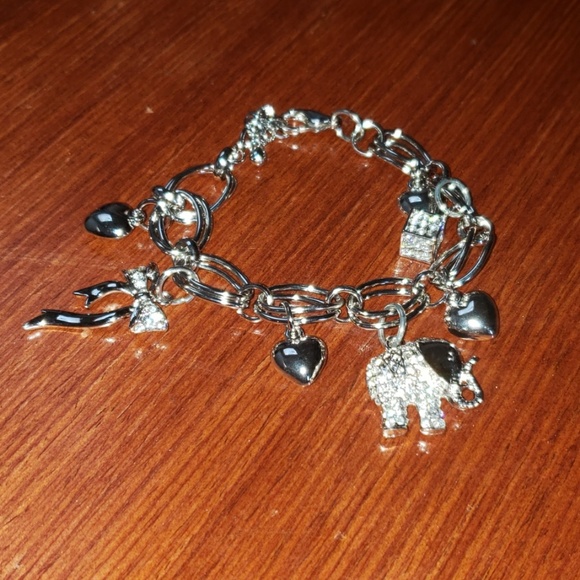 Jewelry - ELEPHANT HEART CHARM BRACELET